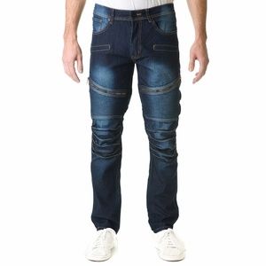 Refinery Republic Men's Solid Black Straight Fit D